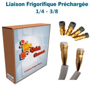 Liaison Frigorifique Préchargée 1/4-3/8 Quick Connect Plus Pack4 