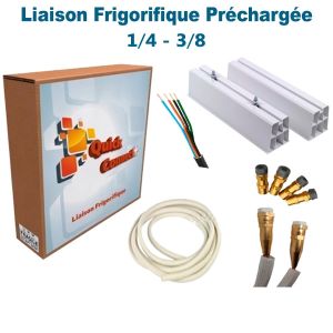 Liaison Frigorifique Préchargée 1/4-3/8 Quick Connect Plus  Pack6 