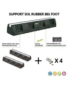 Jeu de supports Sol Rubber Big Foot 450 mm 