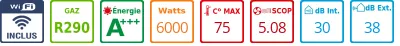 Caracteristiques Pompe à chaleur Thermic comfort Elda 6 kw R290