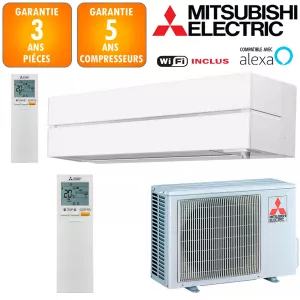 Climatiseur Réversible Mitsubishi MSZ-LN25VGW 
