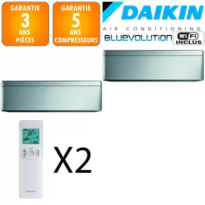 Daikin Bi-split Stylish 2MXM40A + FTXA20BS + FTXA25BS 