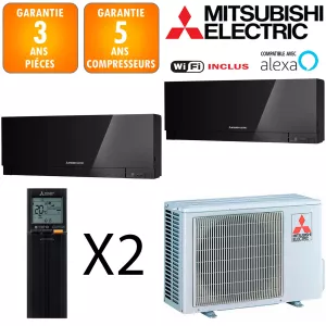 Mitsubishi Bi-split MXZ-2F42VF + 2 X MSZ-EF18VGKB 