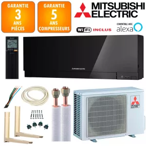 Pack Climatiseur à faire poser Mitsubishi MSZ-EF25VGKB 