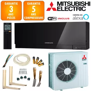 Pack Climatiseur Mitsubishi MSZ-EF50VGKB + MUZ-EF50VG 