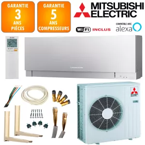 Pack Climatiseur Mitsubishi MSZ-EF50VGKS + MUZ-EF50VG 
