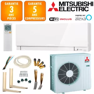 Pack Climatiseur Mitsubishi MSZ-EF50VGKW + MUZ-EF50VG 