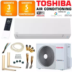 Pack Climatiseur Toshiba Shorai Edge 13 + RAS-13J2AVSG-E 