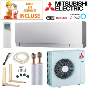 Pack Confort Climatiseur Mitsubishi MSZ-EF50VGKS 