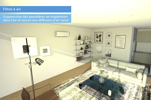 Vidéo commerciale Daikin Bi-split 2MXM40A + CTXM15A + FTXM20A